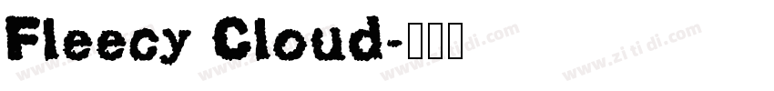 Fleecy Cloud字体转换